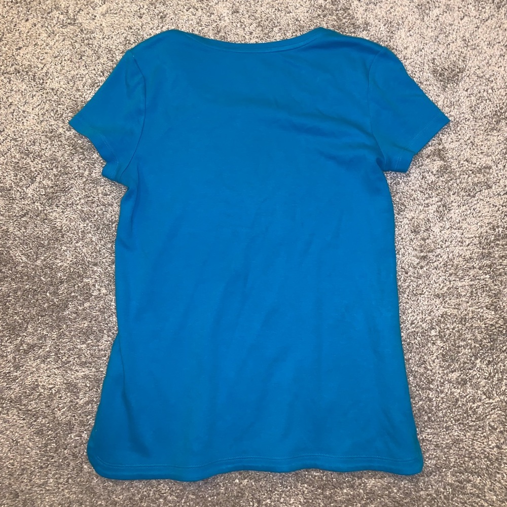 Isaac Mizrahi Dark Blue Short Sleeve Shirt sz XS - Picture 9 of 9